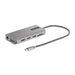 StarTech.com Adattatore USB-C a tre monitor, 2x 4K 60Hz + 4K 30 Hz HDMI e DP, 4x USB-A, 100W PD, GbE, lettore di schede SD, StarTech.com USB-C Triple-Monitor Multiport Adapter, Dual 4K 60Hz + 4K 30Hz HDMI & DP, 4x USB-A, 100W PD Pass-Through, GbE, SD Card