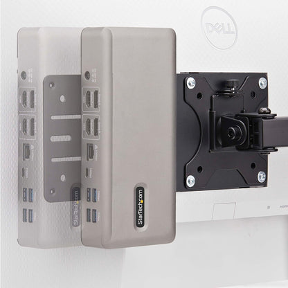 StarTech.com Soporte Bracket de Montaje VESA Compatible con 75x75/100x100 para Mini PC/NUC/Thin Client/Docking Stations