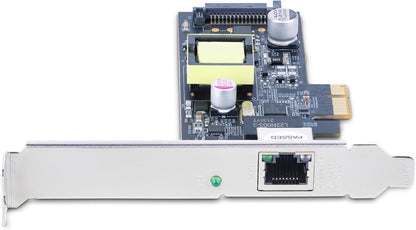 StarTech.com 1-Port 2.5Gbps NBASE-T PoE Network Card, Intel I225-V, 802.3af/at PoE+ Multi-Gigabit NIC, PCI Express Server LAN Card, SATA Powered Desktop Ethernet Interface (PR12GIP-NETWORK-CARD
