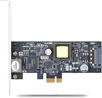 StarTech.com 1-Port 2.5Gbps NBASE-T PoE Network Card, Intel I225-V, 802.3af/at PoE+ Multi-Gigabit NIC, PCI Express Server LAN Card, SATA Powered Desktop Ethernet Interface (PR12GIP-NETWORK-CARD