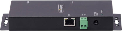 StarTech.com 2-Port Serial to Ethernet Adapter, IP Serial Device Server For Remote RS232 Devices, Wall/DIN Rail, LAN to DB9