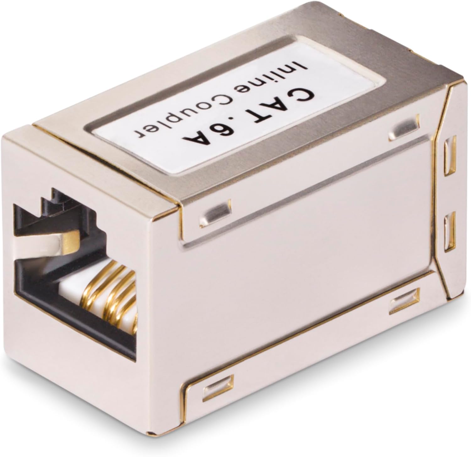 StarTech.com Coupleur RJ45 Blindé, Coupleur en Ligne Cat6a, Coupleur RJ45 Femelle vers Femelle (F/F) Brochage T568B, Extension de Câble Ethernet Blindé