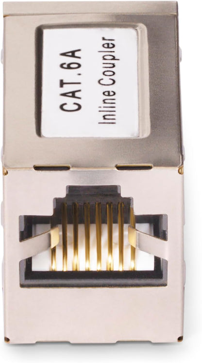 StarTech.com Coupleur RJ45 Blindé, Coupleur en Ligne Cat6a, Coupleur RJ45 Femelle vers Femelle (F/F) Brochage T568B, Extension de Câble Ethernet Blindé
