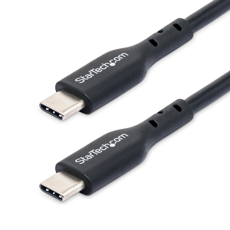 StarTech.com 2m (6ft) USB C Charging Cable, USB-C Cable, USB 2.0 Type-C Laptop Charger Cord, 60W 3A Power Delivery, M/M