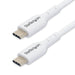 StarTech.com Câble de Charge USB-C de 3m, Câble USB-C, USB 2.0 (480mbps) Câble Chargeur Portable, PD 60W 3A, Blanc, M/M