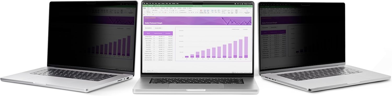 StarTech.com Filtro Privacy Touch da 17” 16:10 antiriflesso; Schermo Protettivo sollevabile, Anti Luce Blu