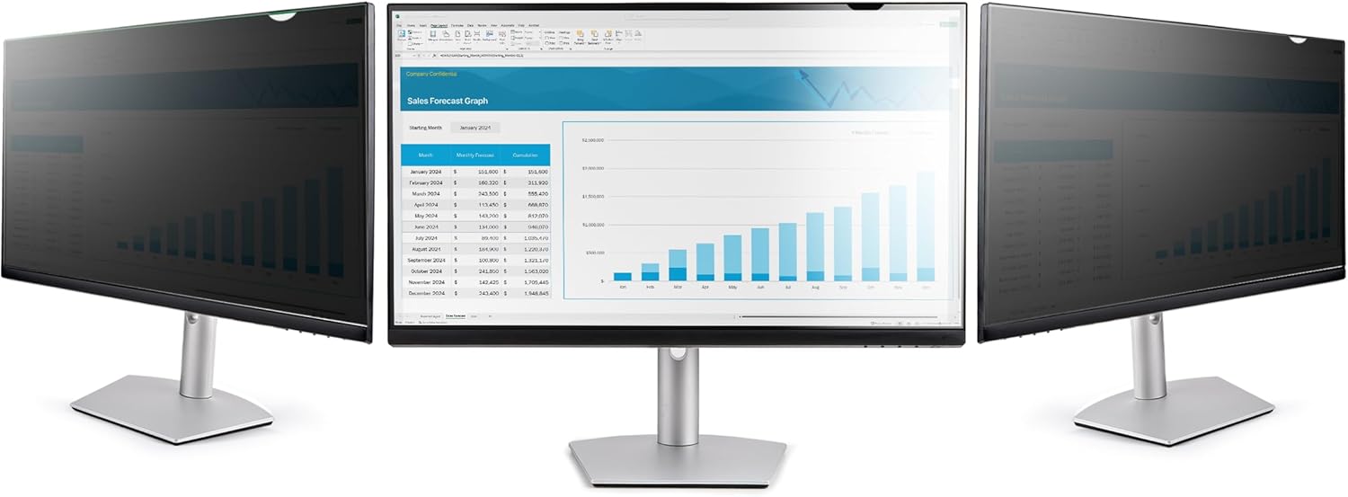 StarTech.com 25-inch 16:9 Computer Monitor Privacy Screen, Anti-Glare Privacy Filter, Monitor Screen Protector, +/- 30 Deg