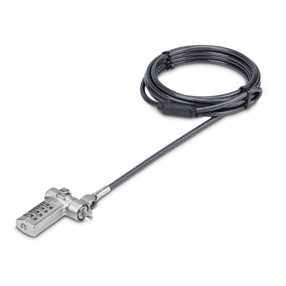 StarTech.com Cavi di Sicurezza per Notebook da 2m, Cavo di Sicurezza serializzato, Compatibile con Noble Wedge/Nano/K-Slot