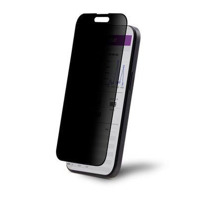 StarTech.com 4-Way Privacy Screen iPhone 15 Pro Max, Portrait/Landscape, Touch-Enabled, +/- 30° View, Tempered Glass Filter Black