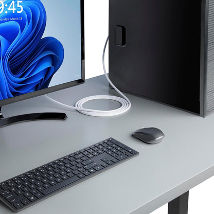 StarTech.com Cavo DisplayPort 1.2 Certificato VESA Bianco da 1,8 m, 4K 60 Hz, 21,6 Gbps, Connettori DP a scatto, cavo DP 1.2