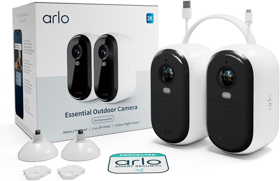 Essential2 2k Outdoor Camera 2-Pack