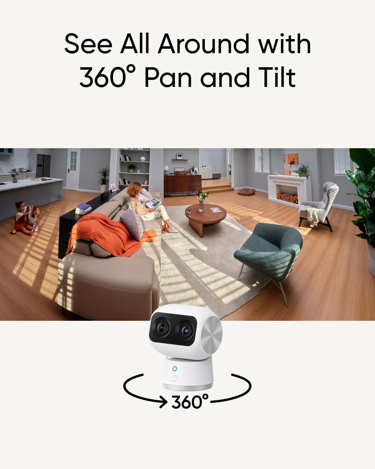 Indoor Cam S350 4K Dual Lens PTZ