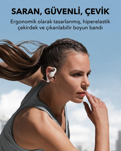 Soundcore Słuchawki bezprzewodowe o otwartej konstrukcji AeroFit Pro Białe