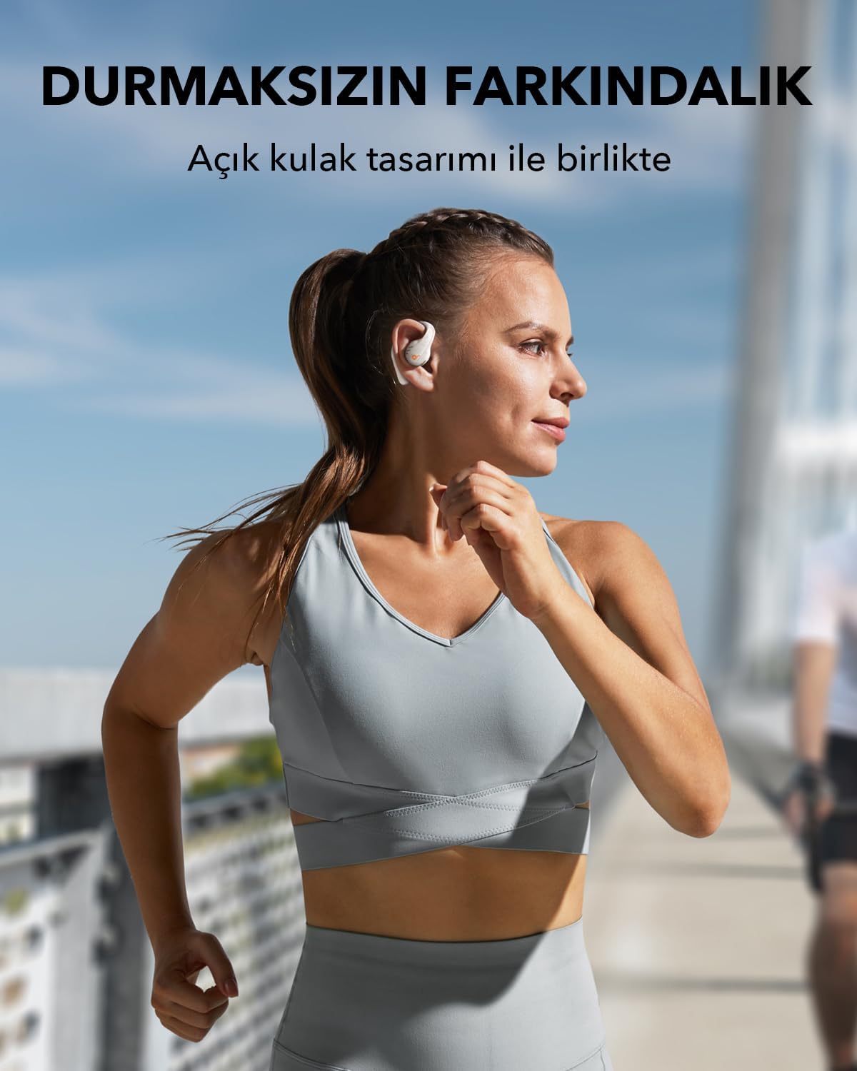Soundcore Słuchawki bezprzewodowe o otwartej konstrukcji AeroFit Pro Białe