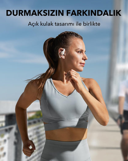 Soundcore Słuchawki bezprzewodowe o otwartej konstrukcji AeroFit Pro Białe