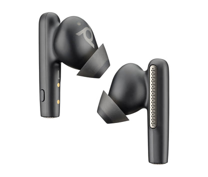 Poly Voyager Free 60 UC True Wireless Earbuds (Plantronics) – Noise-canceling mics for clear calls – Active Noise Canceling – Portable charge case, Compatible w/iPhone, Android, PC/Mac, Zoom, Teams Standard