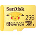 SanDisk SDSQXAO-256G-GN6ZK 256GB MicroSDXC Card Licensed for Nintendo Switch Pokémon Edition Pikachu