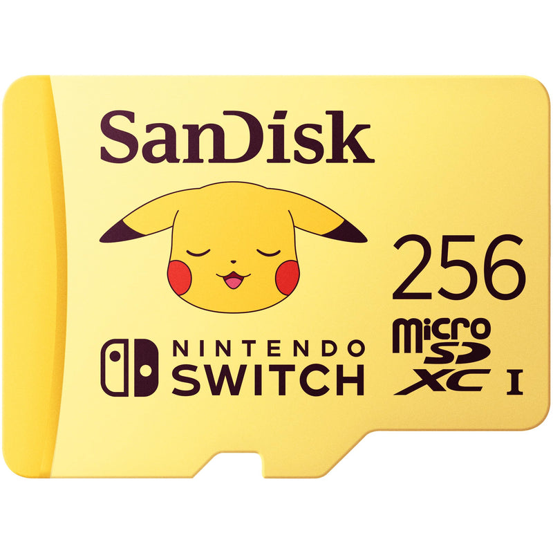 SanDisk SDSQXAO-256G-GN6ZK 256GB MicroSDXC Card Licensed for Nintendo Switch Pokémon Edition Pikachu