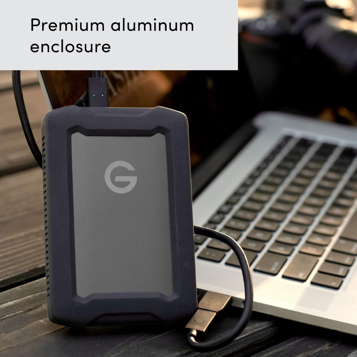 SanDisk Professional 4TB G-Drive ArmorATD, portable rugged external hard drive, HDD up to 130 MB/s, Dust, Drop, Shock & Water resistant, USB-C (5Gbps), USB 3.0, Thunderbolt 3