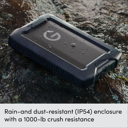 SanDisk Professional 4TB G-Drive ArmorATD, portable rugged external hard drive, HDD up to 130 MB/s, Dust, Drop, Shock & Water resistant, USB-C (5Gbps), USB 3.0, Thunderbolt 3