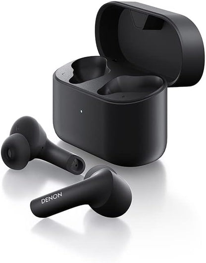 Denon AH-C630W True Wireless In-Ear Headphones, Water Resistant Bluetooth Headphones with Built-in Microphone Black