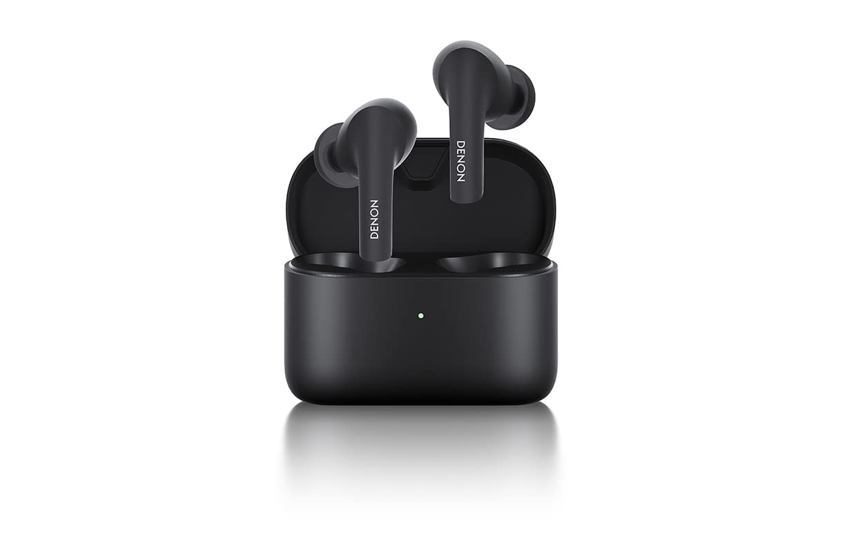 Denon AH-C630W True Wireless In-Ear Headphones, Water Resistant Bluetooth Headphones with Built-in Microphone Black