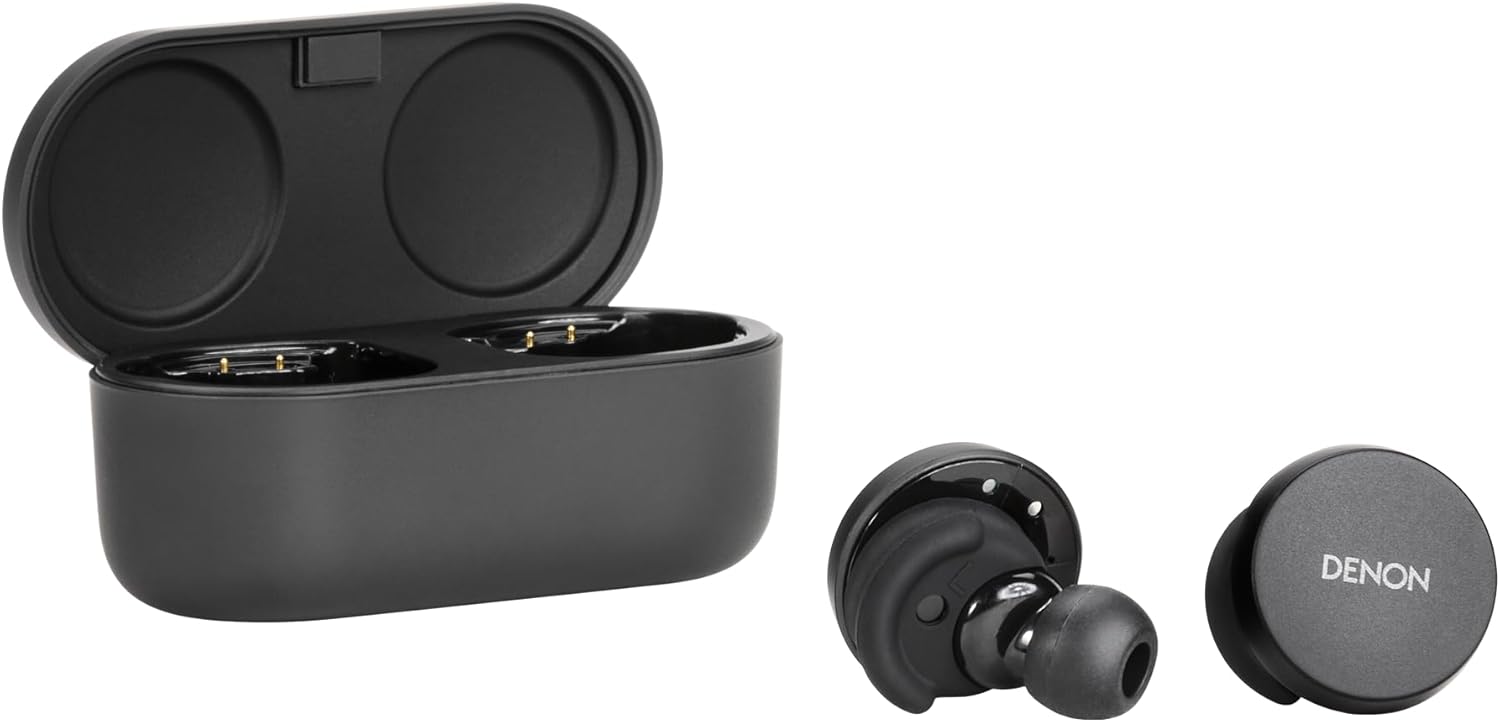 Denon PerL True Wireless Earbuds, Personalised Sound Profile, Noise Cancelling Earbuds, Water Resistant Earphones, with Built in Microphones and Long Battery Life