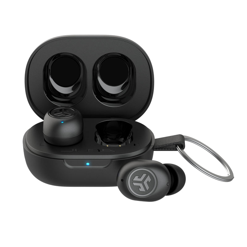 JLab JBuds Mini True Wireless Earbuds, In Ear Headphones, Bluetooth Earphones, Ear Buds with 20H Playtime, Bluetooth Earbuds with Microphone, Charging Case, Multipoint, EQ3 Sound