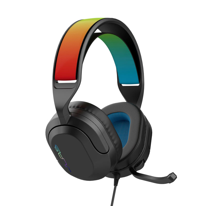 JLab Nightfall Over Ear Wired Gaming Headset - 3.5mm Jack Gaming Headset with Mic for PC/Xbox/ PS5/ PS4/ Nintendo Switch - 50mm Driver, Cloud Foam Cushions & Sound Isolating Inner Shelf