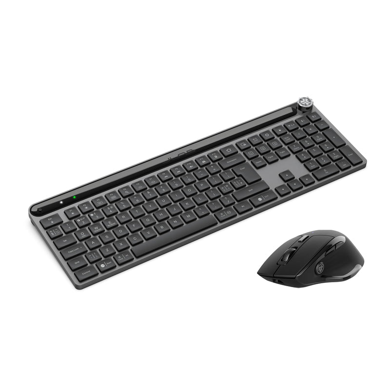 JLab Work Bundle Bluetooth & Wireless Keyboard and Mouse Set - Multi Device for PC, Laptop & iPad - Bluetooth Keyboard & Mice or 2.4G USB Option, Also for Apple/Windows/Computer/Tablet/Mac Devices