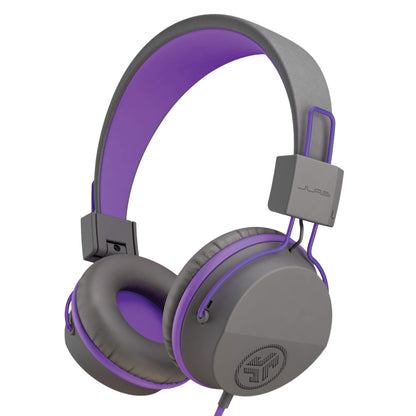 JLab JBuddies Studio Kids Headphones Wired - On-Ear Childrens Headphones for Girls & Boys, Volume Limited Kids Earphones with Microphone, Noise Isolation, Adjustable Child Headphones