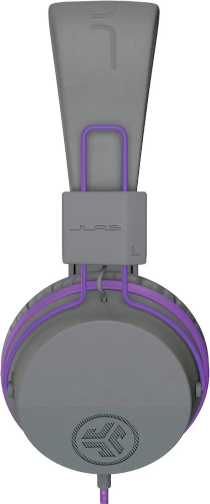 JLab JBuddies Studio Kids Headphones Wired - On-Ear Childrens Headphones for Girls & Boys, Volume Limited Kids Earphones with Microphone, Noise Isolation, Adjustable Child Headphones