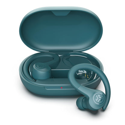 JLab Go Air Sport Running Headphones - True Wireless Earphones Bluetooth, Hook Over Ear Earbuds for Sports & Gym, 32+ H Playtime In Ear Buds, IP55 Sweat-Resistant, EQ3 Sound, Teal