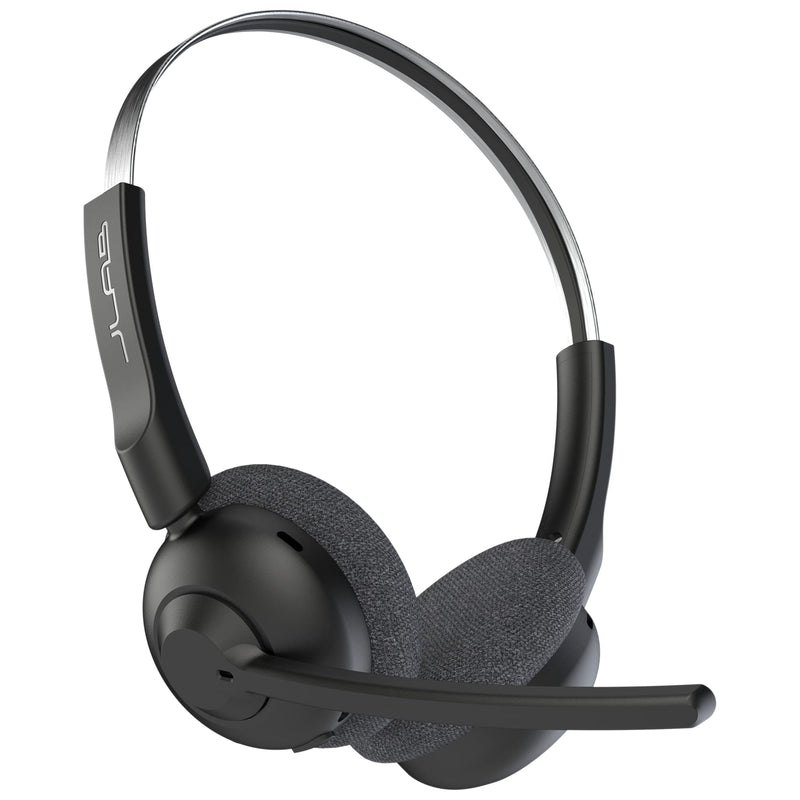 JLab Go Work Pop Wireless Headsets with Microphone - 50+ H Bluetooth Computer Headset, Multipoint Connect, On Ear Wireless Office PC Laptop Headphones with Microphone