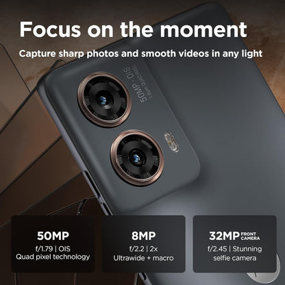 Motorola Moto g85 5G (6.67'' pOLED display, water repelent design, 50MP AI camera, 32MP, 120Hz, 30W, Dolby Atmos, 128/256 GB, Snapdragon 6s Gen 3, 5000mAh, dual SIM), Urban Grey