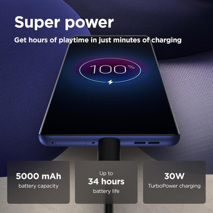 Motorla Moto G85 5G (6.67'' pOLED display, water repelent design, 50MP AI camera, 32MP, 120Hz, 30W, Dolby Atmos, 128/256 GB, Snapdragon 6s Gen 3, 5000mAh, dual SIM), Cobalt Blue