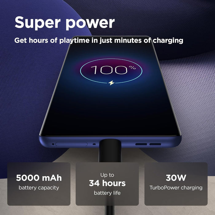 Motorla Moto G85 5G (6.67'' pOLED display, water repelent design, 50MP AI camera, 32MP, 120Hz, 30W, Dolby Atmos, 128/256 GB, Snapdragon 6s Gen 3, 5000mAh, dual SIM), Cobalt Blue