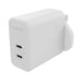 ZAGG mophie USB-C Speedport 67 Wall Charger, 67 Watts, GaN, Fast Charging, Lightning Device, (White, UK Adapter)