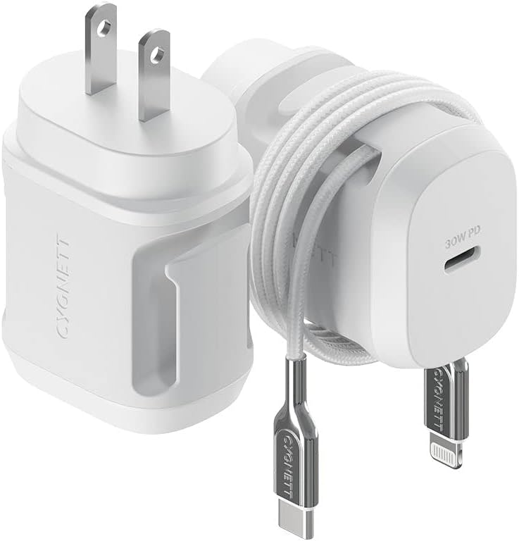 Cygnett PowerMaxx 30W PD Wall Charger - White UK