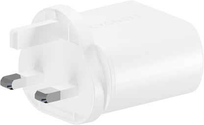 PowerPlus 35W Dual USB-C Wall Charger UK/SG - White