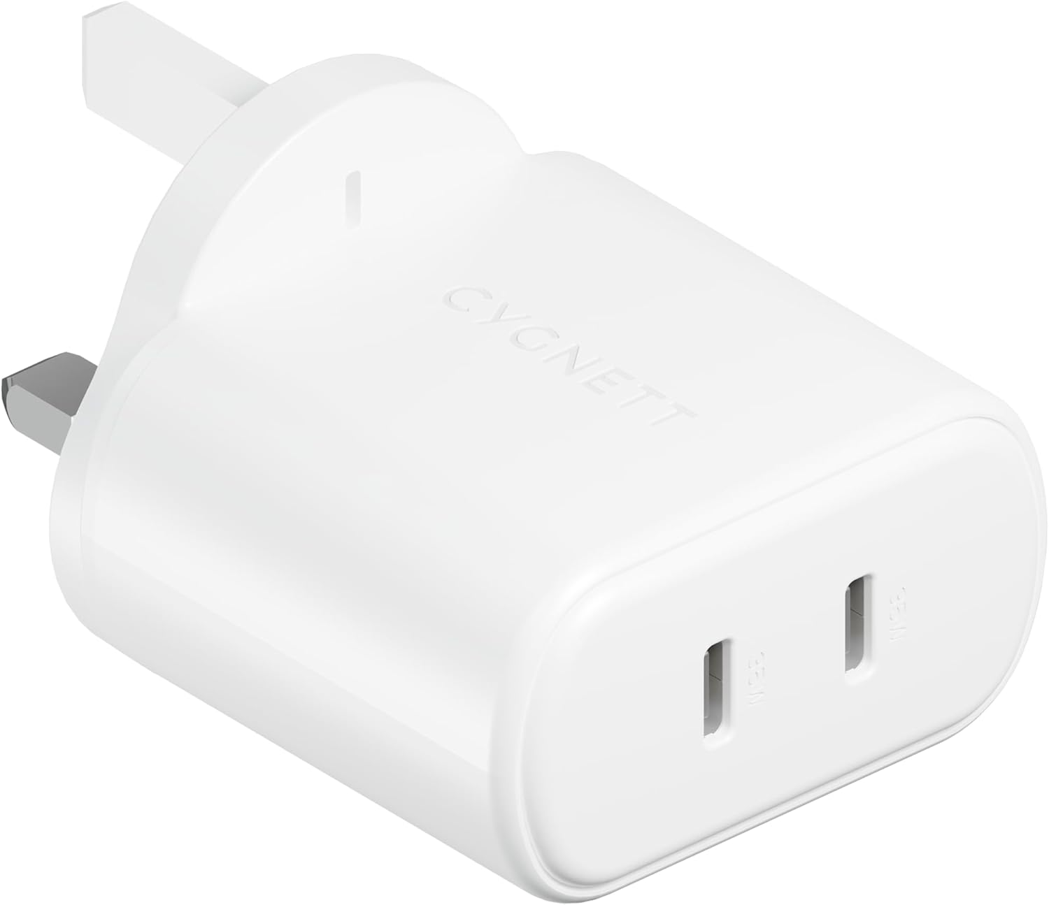 PowerPlus 35W Dual USB-C Wall Charger UK/SG - White