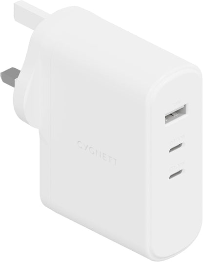 PowerMaxx 100W Multi Port GaN Wall Charger UK/SG - White
