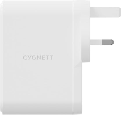 PowerMaxx 100W Multi Port GaN Wall Charger UK/SG - White