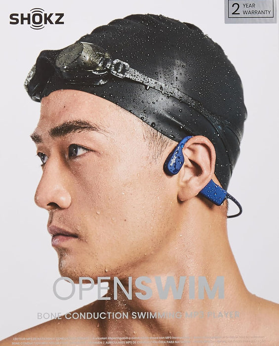 WD CASQUE MP3 CONDUCTION OSSEUSE OPEN SWIM BLEU