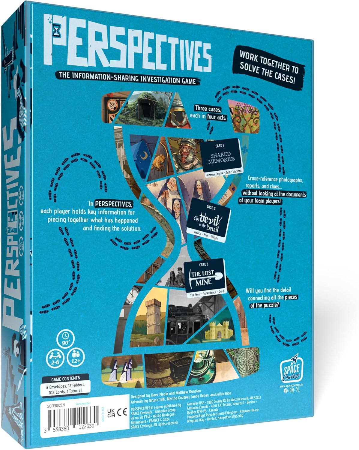 Space Cowboys | Perspectives Blue Box | Cooperative Mystery Card Game | Ages 12+ | 2-6 Players | 90 Minutes Playing Time