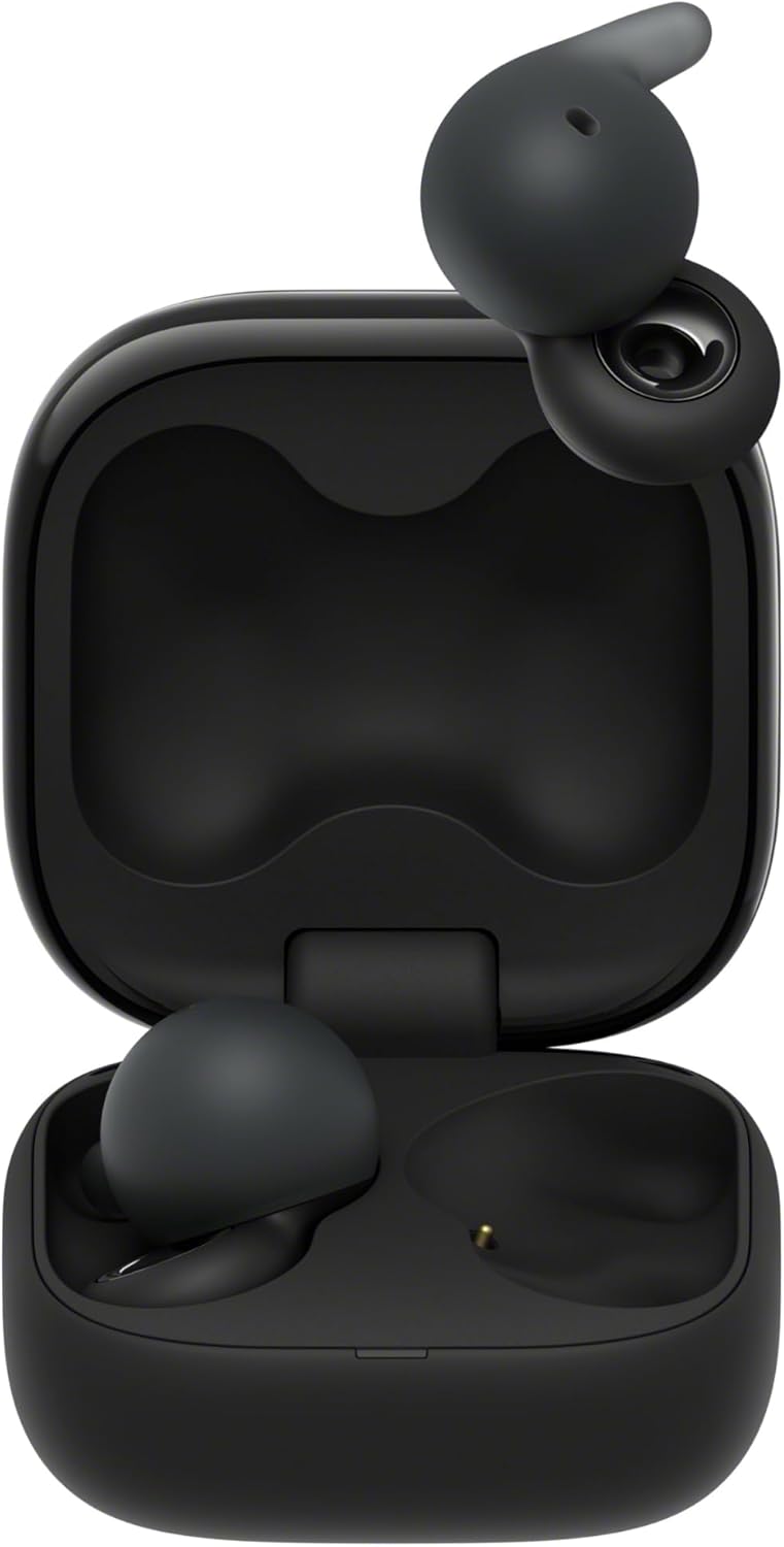 Sony LinkBuds Open – Truly Wireless Bluetooth Open Ear Buds - Transparent Sound, All Day Comfort 5.1g, High Sound Quality, IPX4, Multipoint Connection, 22Hrs Battery, iOS & Android – Black