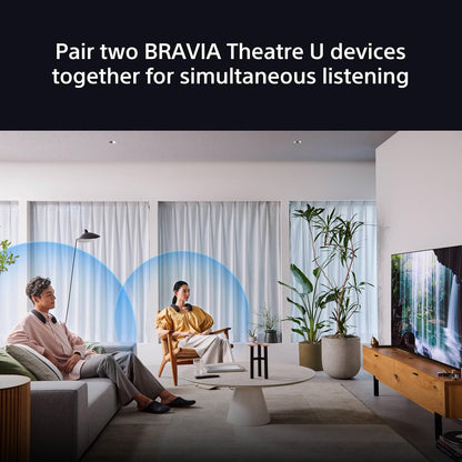 Sony BRAVIA Theatre U – Dolby Atmos® neckband speaker, Wireless, Bluetooth®, Multi-pair connection, PS5 gaming function, 360 Spatial Sound Personaliser, 12h Battery