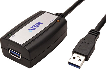 ATEN USB 3.0 5M Extender Cable UE350A, Up to 5 Gbps, USB 3.0, 2.0 & 1.1 compatible, Plug and play, non-powered, UK, #1 KVM Market Leader
