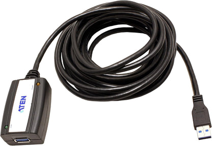 ATEN USB 3.0 5M Extender Cable UE350A, Up to 5 Gbps, USB 3.0, 2.0 & 1.1 compatible, Plug and play, non-powered, UK, #1 KVM Market Leader