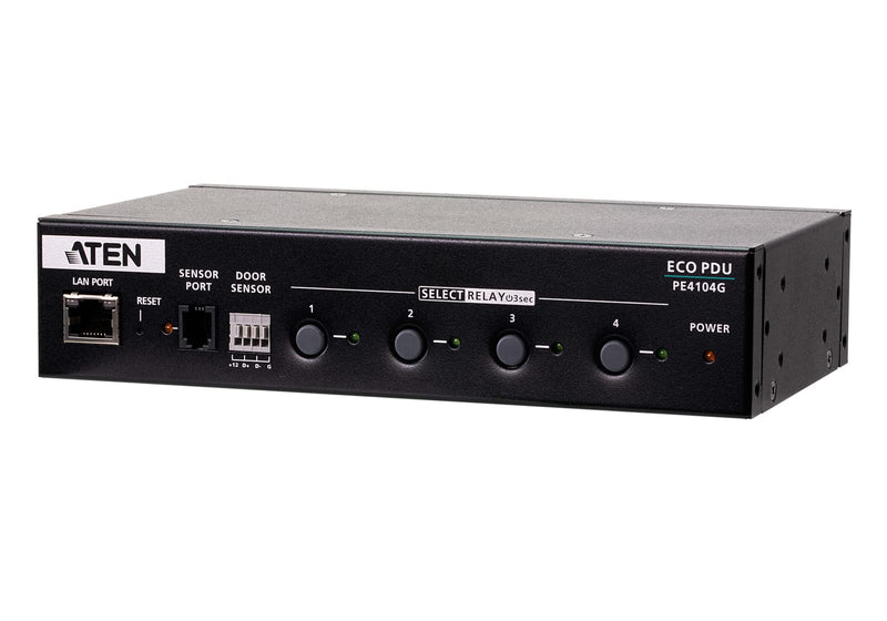 4-Outlet 1U Half-rack eco PDU, Switched by Outlet